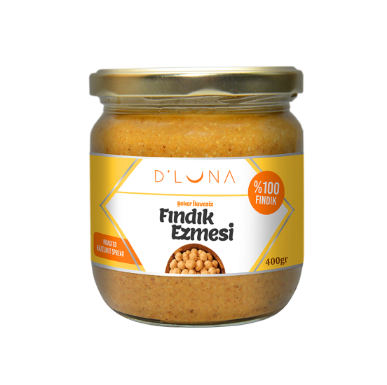 D’ Luna %100 Şeker İlavesiz Fındık Ezmesi 400 Gr