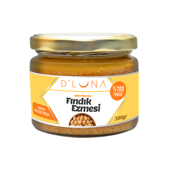 D’ Luna %100 Şeker İlavesiz Fındık Ezmesi 300 Gr