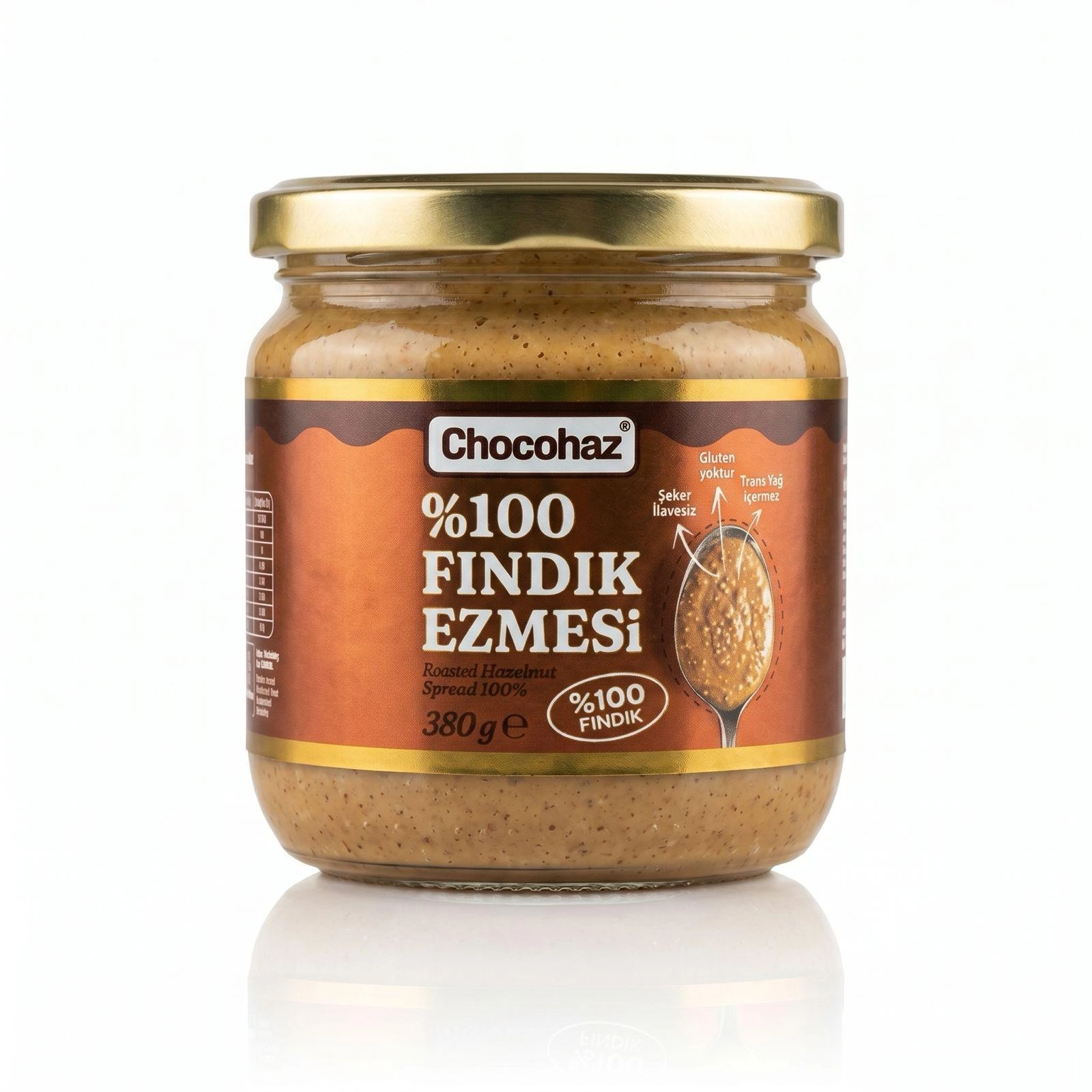 Chocohaz  %100 Şeker İlavesiz Fındık Ezmesi 380 Gr